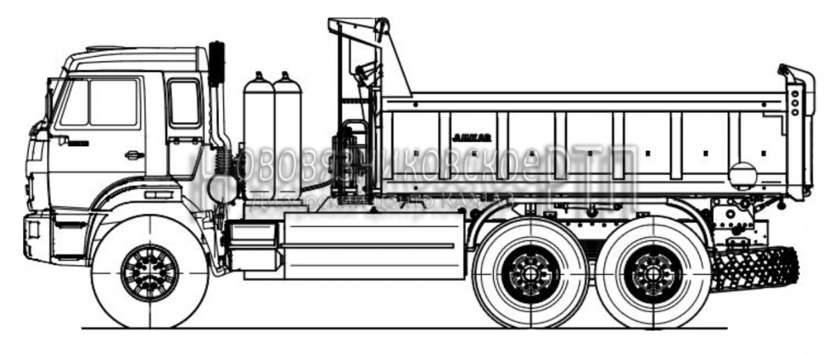 Самосвал 658901-05 (шасси КАМАЗ-43118)