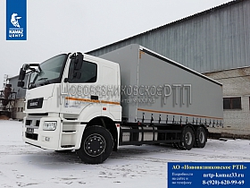 Бортовой  КАМАЗ 65207-1002-87(S5) с еврошторой