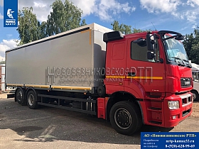 Бортовой КАМАЗ 65208-1002-87 (S5) с еврошторой