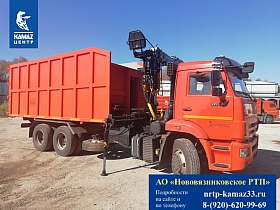 Ломовоз КамАЗ 65115 с ГМУ МАЙМАН 110S
