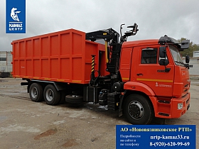Ломовоз КамАЗ 65115 с ГМУ VM10L74